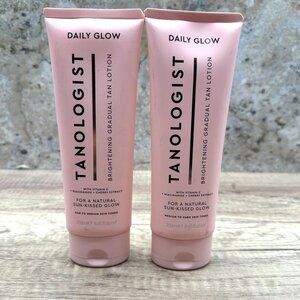 Lot Of 2 Tanologist Daily Glow Brightening Gradual Tan Lotion Medium To Dark